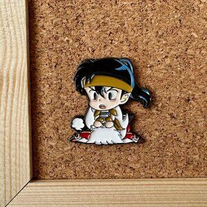 Koga enamel pin, inuyasha anime brooch